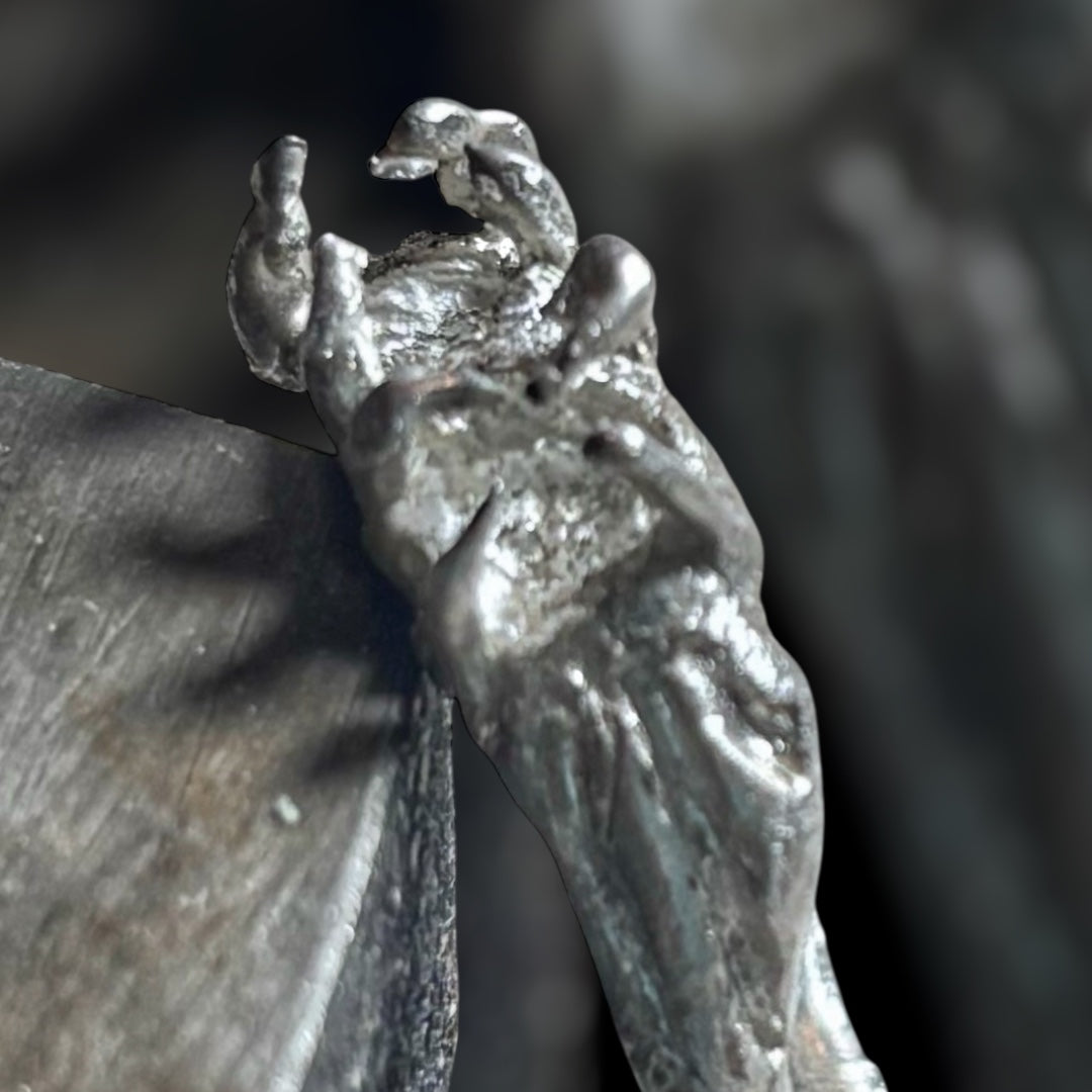 Close-up of a silver ring