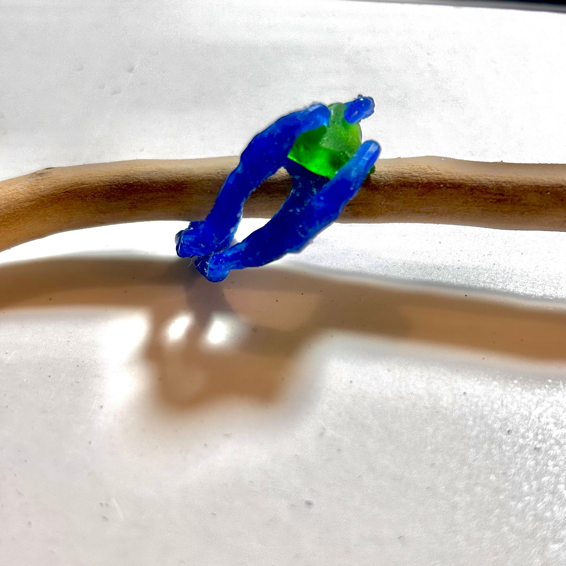 Viridis ring shown in wax form before casting